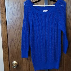 Beautiful blue sweater.